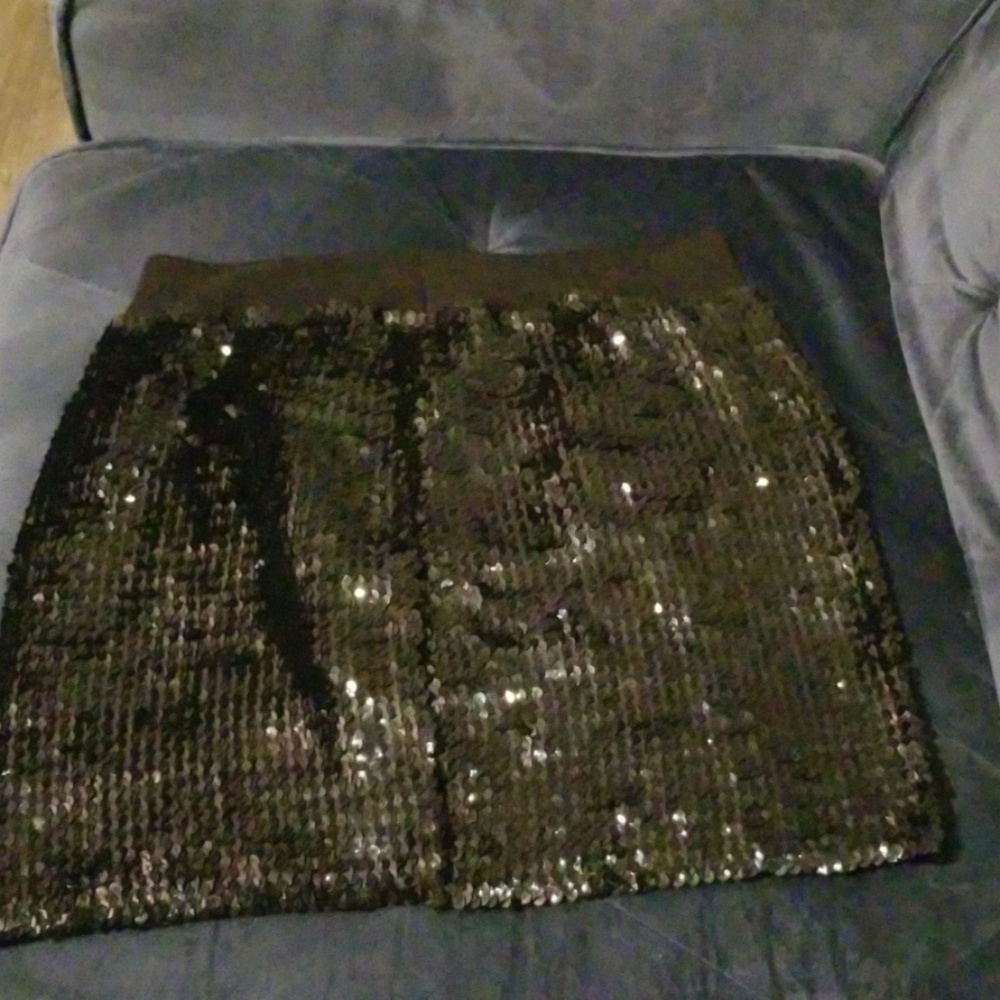 Sequence black Mini skirt